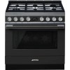 Smeg Portofino 90cm Pyrolytic Dual Fuel Range Cooker - Anthracite
