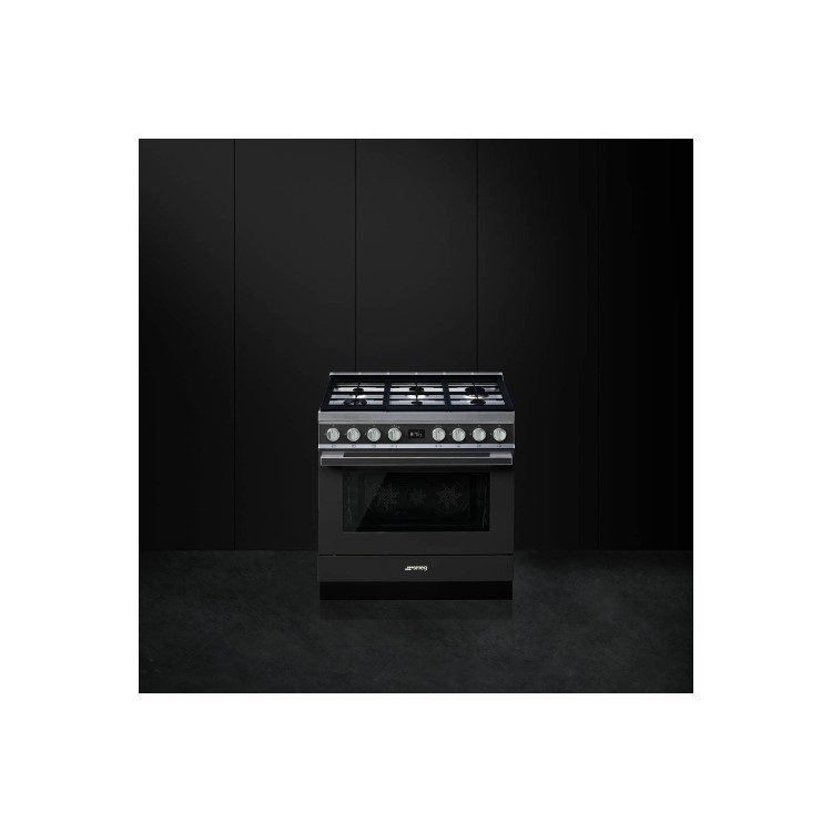 Smeg Portofino 90cm Pyrolytic Dual Fuel Range Cooker - Anthracite