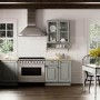 Refurbished Smeg CPF9GPX 90cm Portofino Pyrolytic Dual Fuel Range Cooker - Stainless Steel