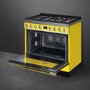 Refurbished Smeg Portofino CPF9GPYW 90cm Pyrolytic Dual Fuel Range Cooker Yellow