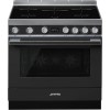Refurbished Smeg Portofino CPF9IPAN 90cm Pyrolytic Induction Range Cooker Anthracite