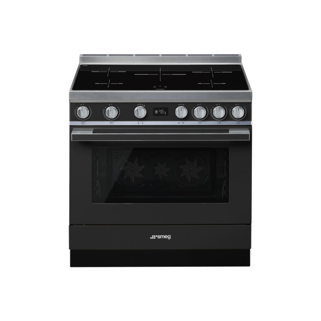 Refurbished Smeg Portofino CPF9IPAN 90cm Pyrolytic Induction Range Cooker Anthracite