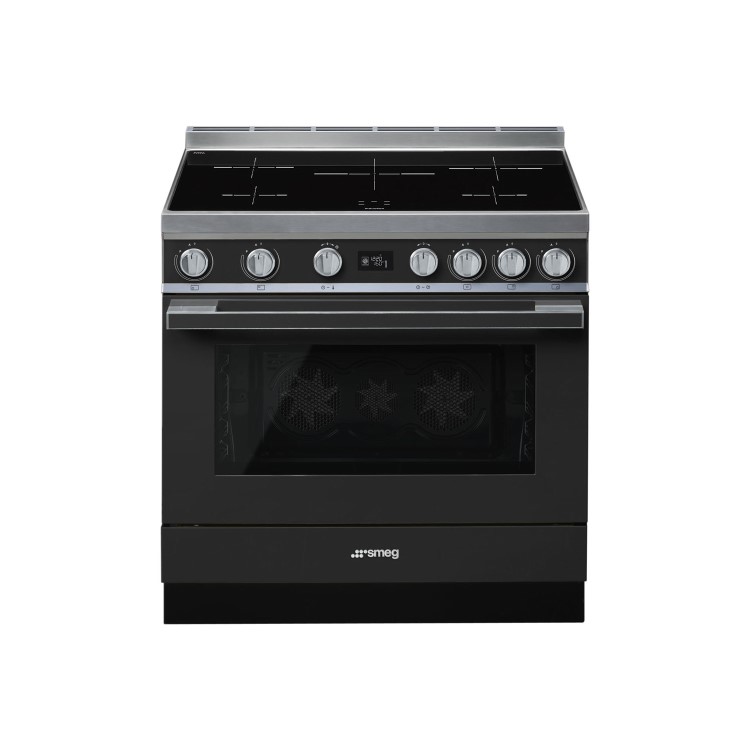 Refurbished Smeg Portofino CPF9IPAN 90cm Pyrolytic Induction Range Cooker Anthracite