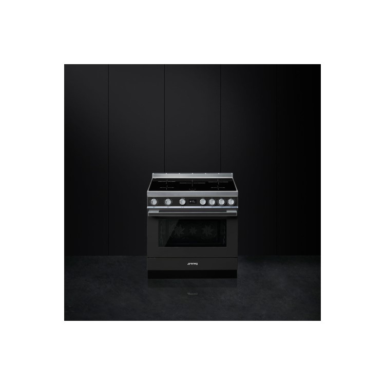 Refurbished Smeg Portofino CPF9IPAN 90cm Pyrolytic Induction Range Cooker Anthracite