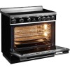 Refurbished Smeg Portofino CPF9IPBL 90cm Pyrolytic Induction Range Cooker Black