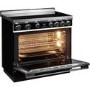 Refurbished Smeg Portofino CPF9IPBL 90cm Pyrolytic Induction Range Cooker Black