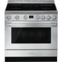 Refurbished Smeg Portofino CPF9IPX 90cm Pyrolytic Induction Range Cooker Stainless Steel
