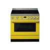 Smeg CPF9IPYW Portofino 90cm Pyrolytic Induction Range Cooker - Yellow