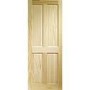 Internal Pine 4-Panel Door - Unfinished - 1981 x 533 x 35mm - Victorian Essential - XL Joinery