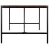 Walnut Trestle Table with Black Metal Legs - Seats 6 - Cooper