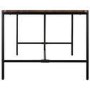 Walnut Trestle Table with Black Metal Legs - Seats 6 - Cooper