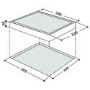 Refurbished Hotpoint CRA641DC Touch Control 60cm Ceramic Hob with Finished Glass Edge