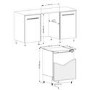 CDA 115 Litre Integrated Under Counter Fridge With Icebox