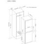 Refurbished CDA CRI951 Integrated 228 Litre 50/50 Frost Free Fridge Freezer White