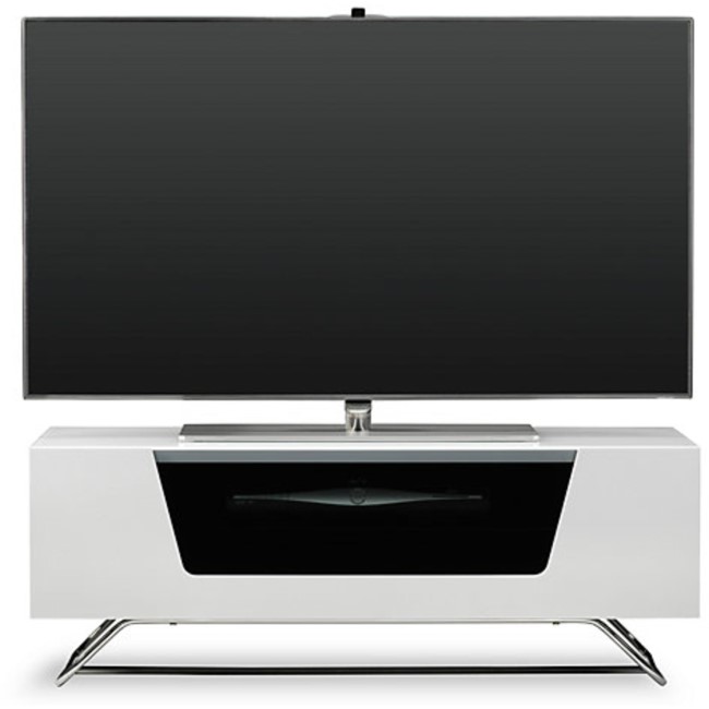 Alphason CRO2-1000CB-WHT Chromium 2 TV Cabinet for up to 50" TVs - White