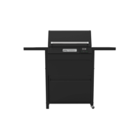Crossray Trolley for Electric BBQ with Foldable Side Shelves