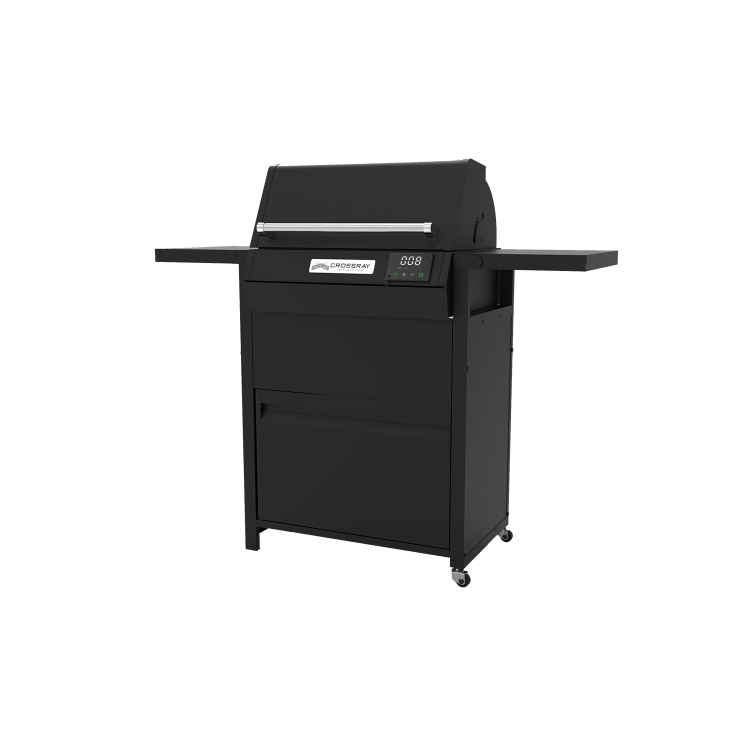Crossray Trolley for Electric BBQ with Foldable Side Shelves