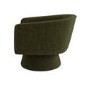Green Boucle Swivel Accent Chair - Cairo