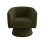 Green Boucle Swivel Armchair - Cairo