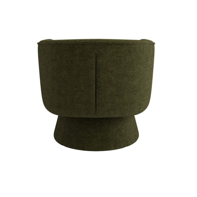 Green Boucle Swivel Armchair - Cairo