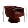 Deep Red Velvet Swivel Accent Chair - Cairo