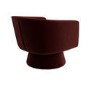 Deep Red Velvet Swivel Accent Chair - Cairo