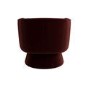 Deep Red Velvet Swivel Accent Chair - Cairo