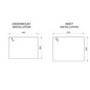 Rangemaster Rustique 1.5 Bowl Undermount and Inset White Ceramic Kitchen Sink