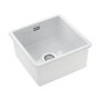 Single Bowl Undermount / Inset White Ceramic Kitchen Sink - Rangemaster Rustique
