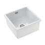 Single Bowl Undermount / Inset White Ceramic Kitchen Sink - Rangemaster Rustique