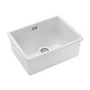 Rangemaster Rustique Single Bowl Undermount and Inset White Ceramic Kitchen Sink