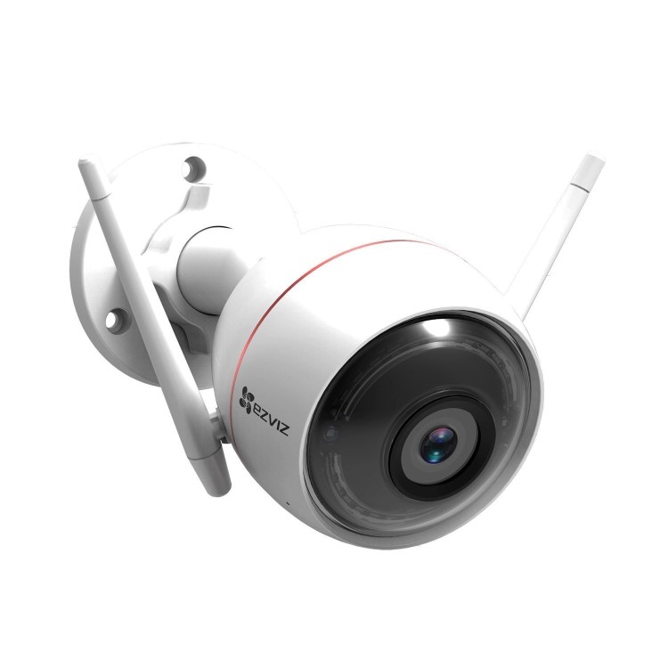 GRADE A1 - EZVIZ ezGuard Plus 1080p Outdoor WiFi Smart Home Security Camera With Siren And Strobe Light Works with Alexa