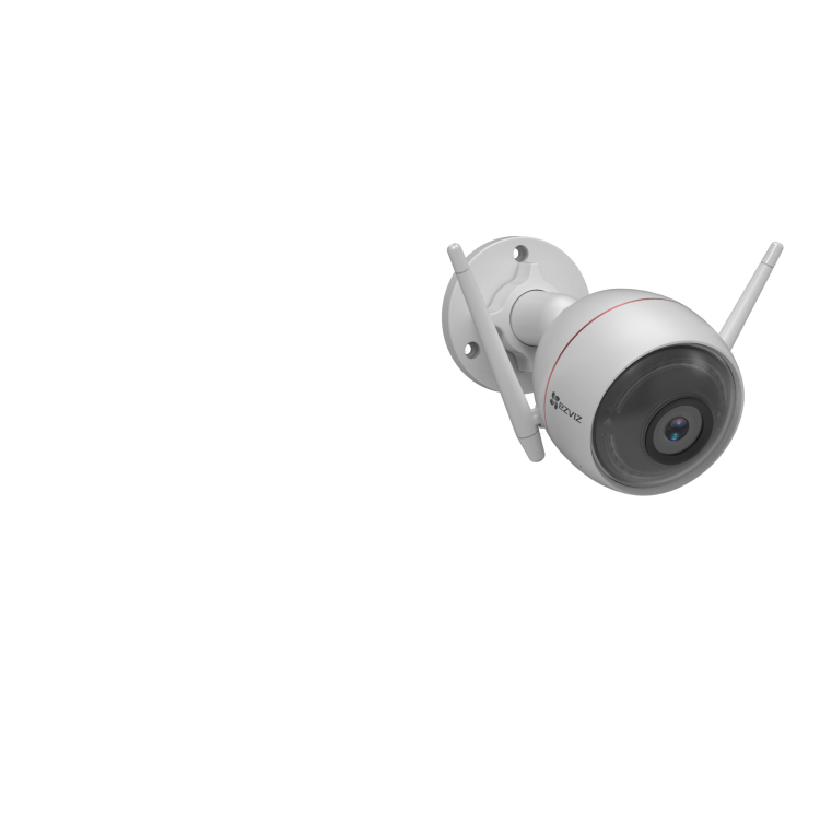 GRADE A1 - EZVIZ ezGuard Plus 1080p Outdoor WiFi Smart Home Security Camera With Siren And Strobe Light Works with Alexa