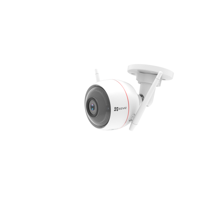 GRADE A1 - EZVIZ ezGuard Plus 1080p Outdoor WiFi Smart Home Security Camera With Siren And Strobe Light Works with Alexa