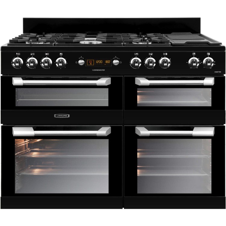 LEISURE CS110F722K Cuisinemaster 110cm Dual Fuel Range Cooker Black