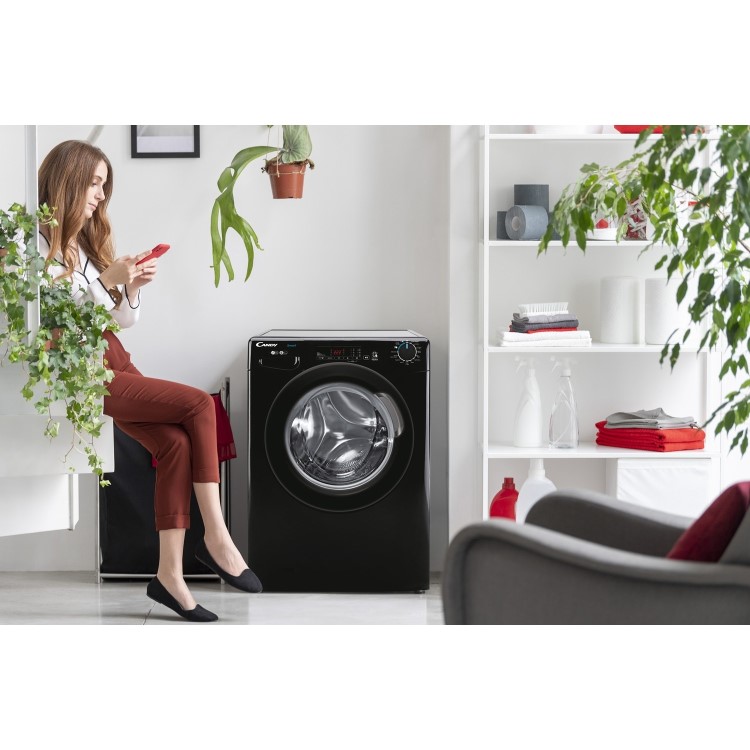 Candy CS1410TBBE1-80 10kg 1400rpm Freestanding Washing Machine - Black