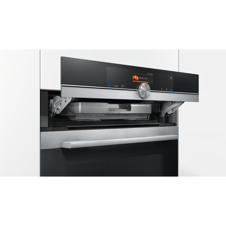 Refurbished Siemens iQ700 CS656GBS7B 60cm Single Built In Electric Oven with Steam Function Stainless Steel