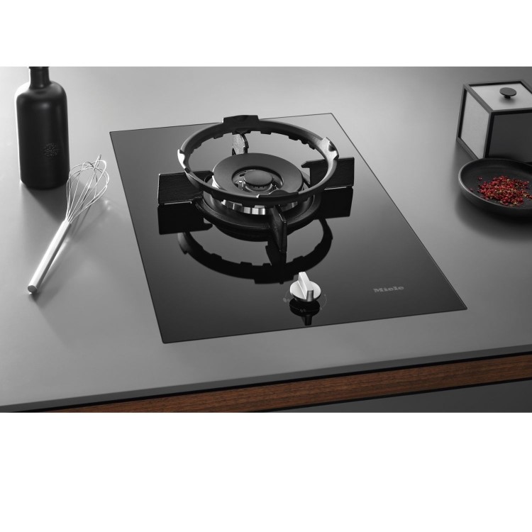 Miele Gas Cooktop Dual Wok Burner - Black