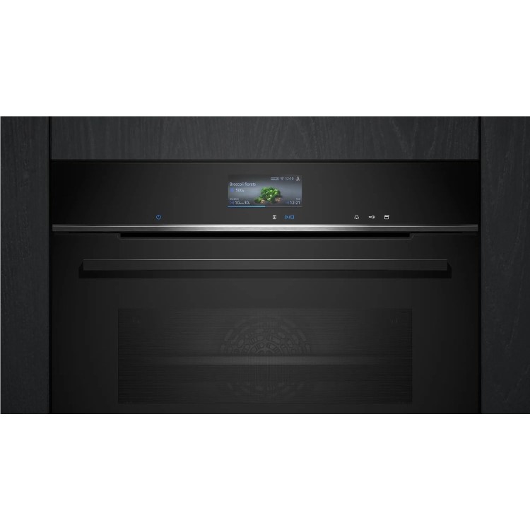 Siemens iQ700 CS736G1B1 Compact Oven with Steam Function - Black