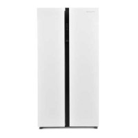 Montpellier CSBYS500BW 510 Litre American Style Fridge Freezer Frost Free 2 Door 89.5cm Wide - White