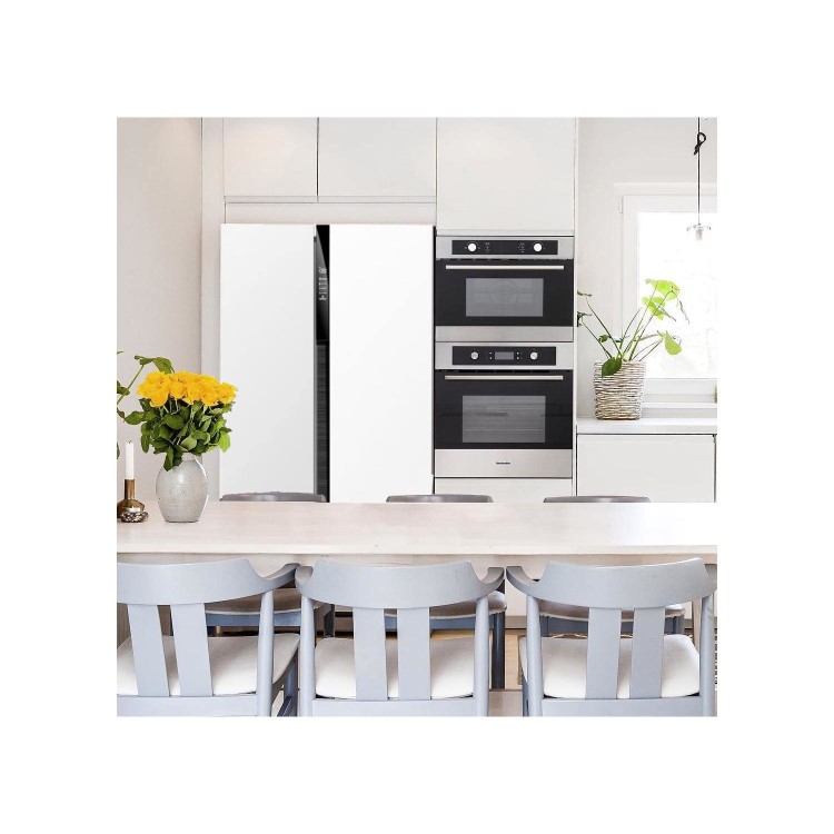 Montpellier CSBYS500BW 510 Litre American Style Fridge Freezer Frost Free 2 Door 89.5cm Wide - White
