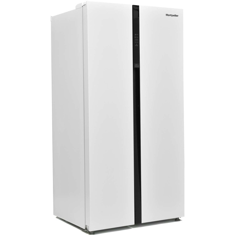Montpellier CSBYS500BW 510 Litre American Style Fridge Freezer Frost Free 2 Door 89.5cm Wide - White