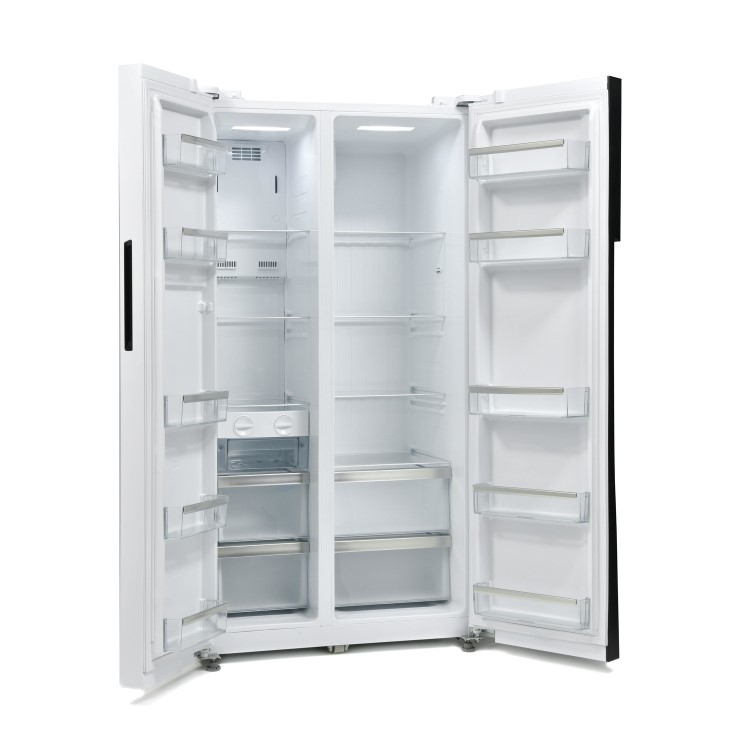 Montpellier CSBYS500BW 510 Litre American Style Fridge Freezer Frost Free 2 Door 89.5cm Wide - White