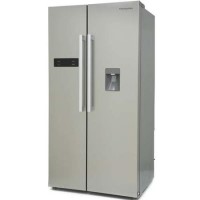 Refurbished Montpellier CSBYS600DS 510 Litre American Style Fridge Freezer Silver