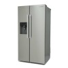 Montpellier CSBYS700PX 2 Door Plumbed Ice &amp; Water American Style Fridge Freezer - Inox