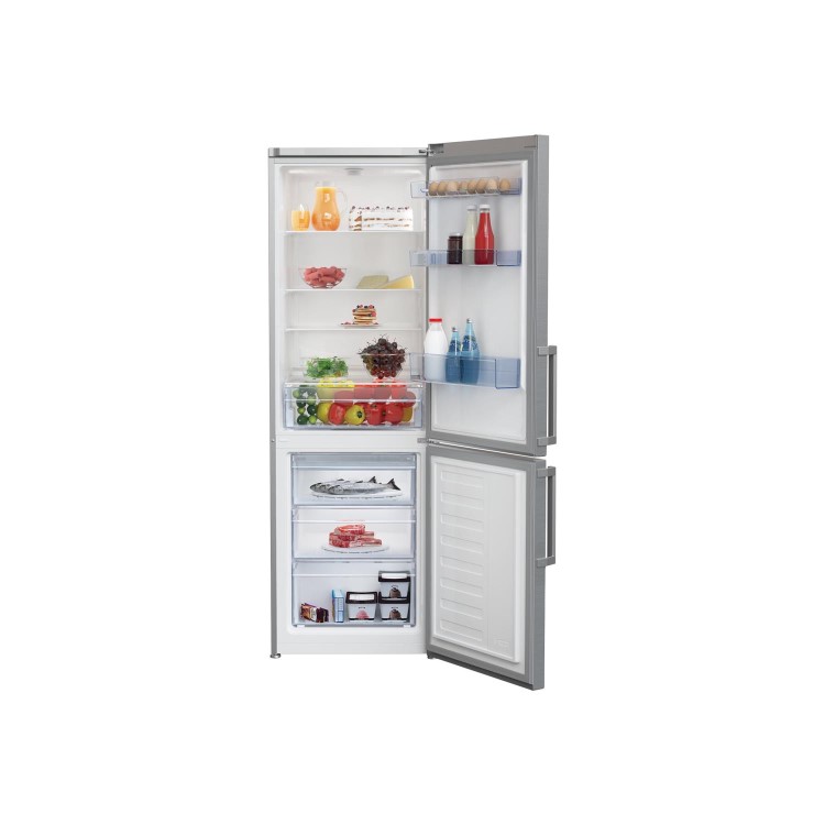 Refurbished Beko CSP1685PS Freestanding 338 Litre 60/40 Fridge Freezer Frost Free Silver