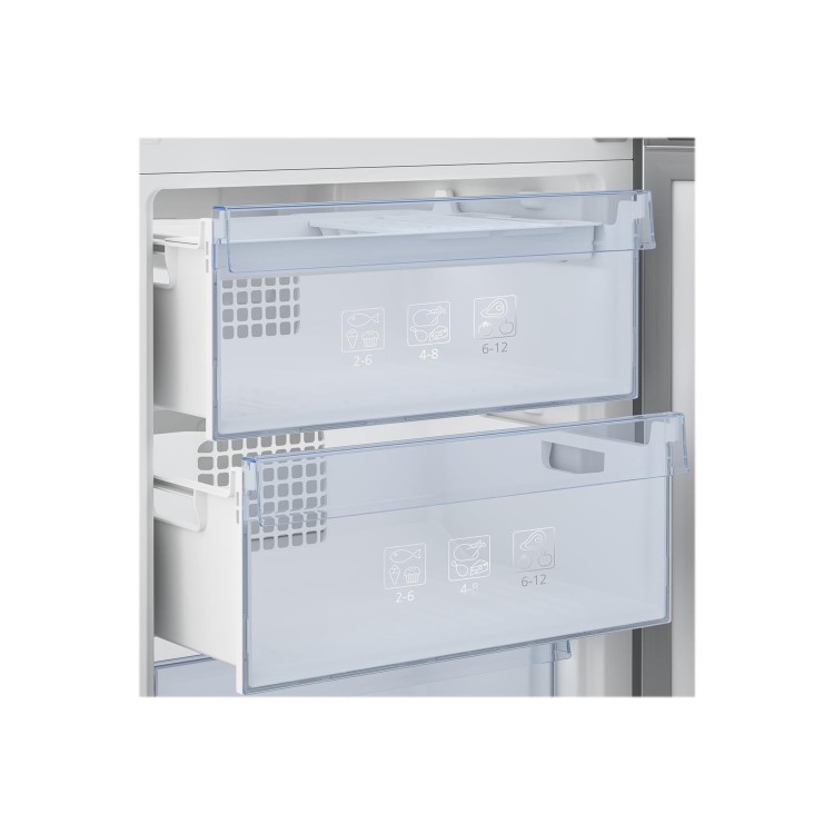 Refurbished Beko CSP1685PS Freestanding 338 Litre 60/40 Fridge Freezer Frost Free Silver
