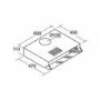 CDA 60cm Visor Cooker Hood - Stainless Steel