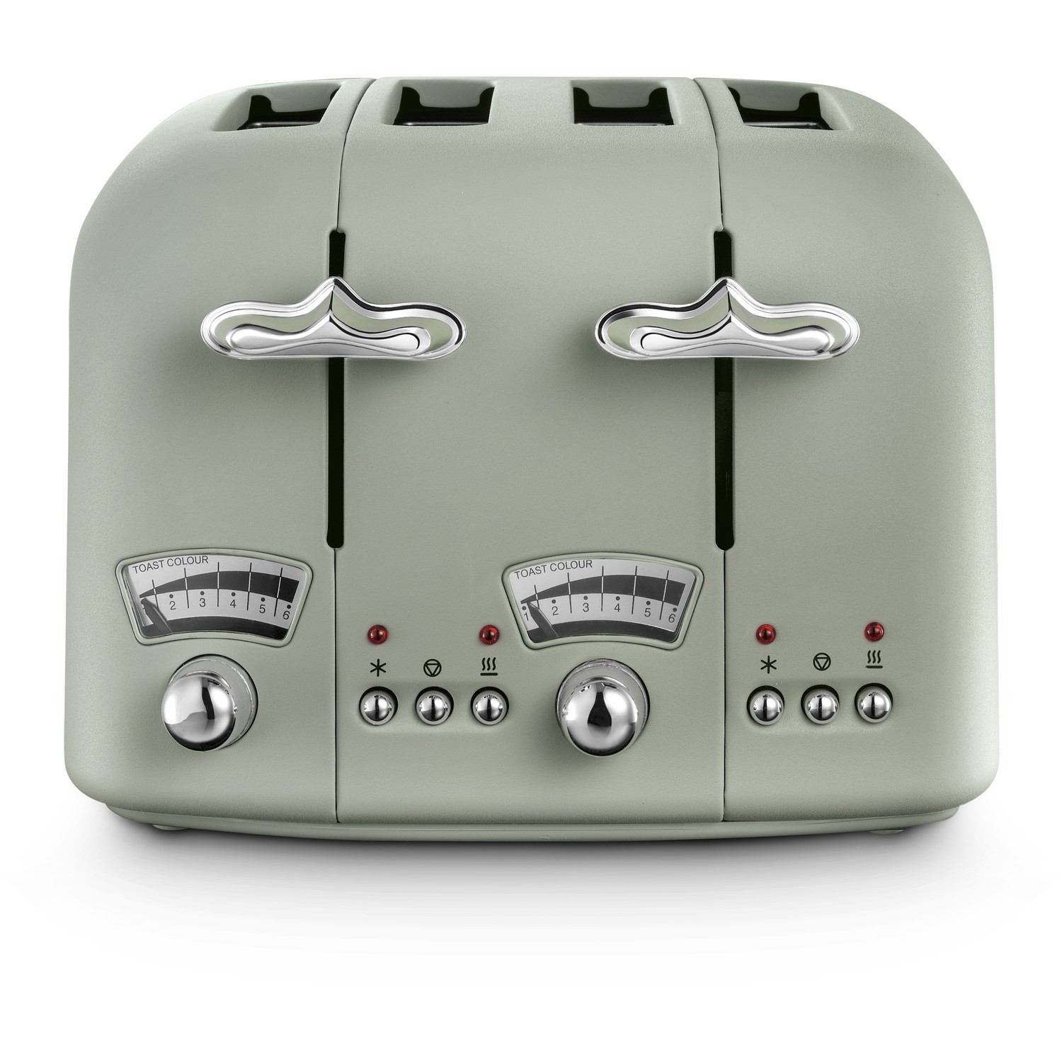 Delonghi CT04.GR Argento Flora Four Slice Toaster Green