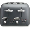 Delonghi CT04.GY Argento Silva 4 Slice Toaster - Grey